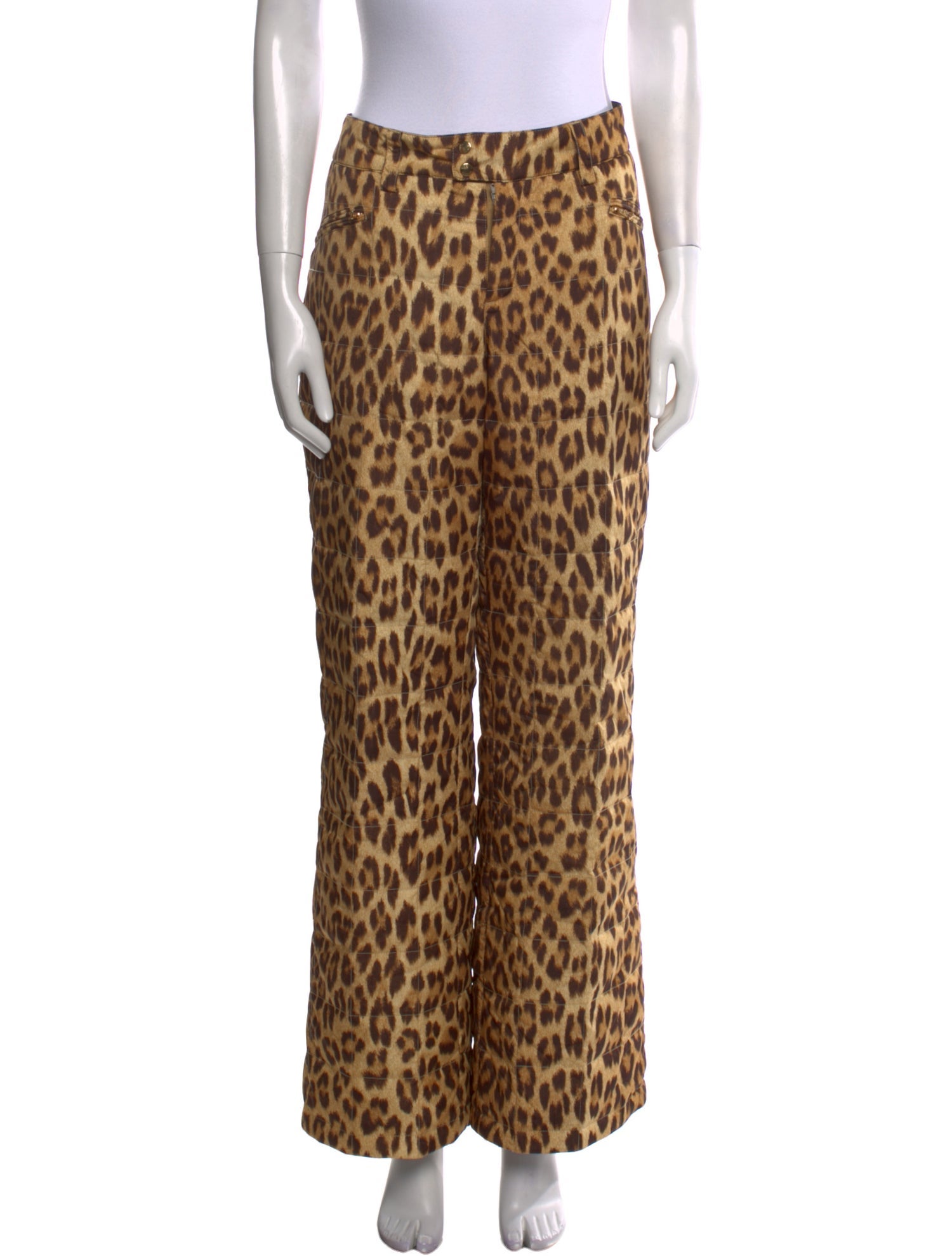 Bogner Animal Print Wide Leg Pants