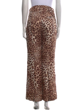 Bogner Animal Print Wide Leg Pants