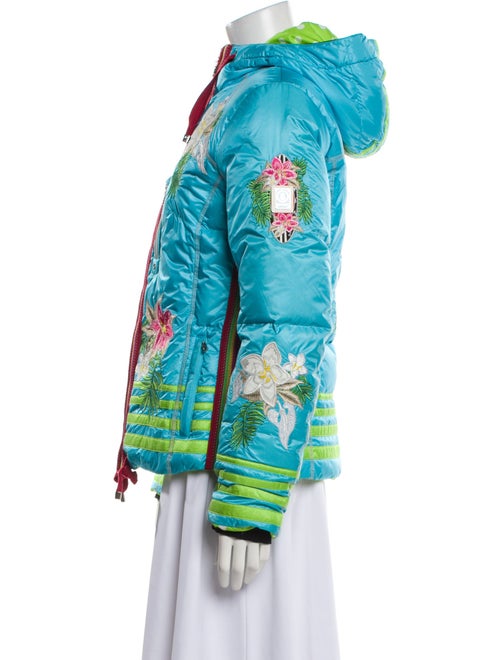Bogner Nylon Floral Print Down Coat