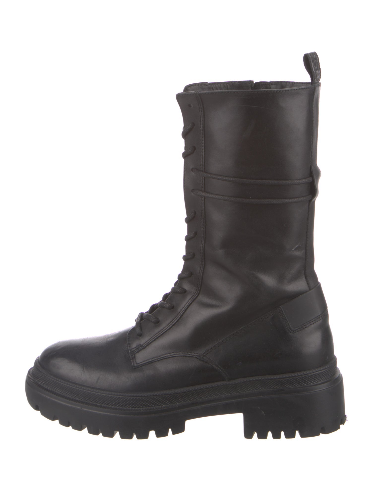 Bogner Leather Combat Boots