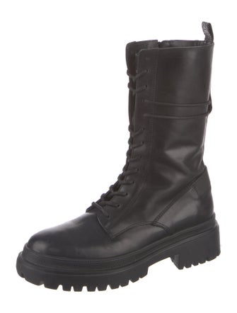 Bogner Leather Combat Boots