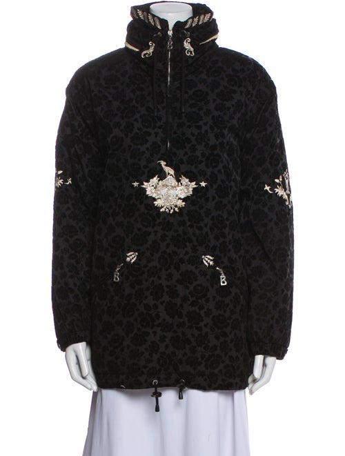 Bogner Nylon Animal Print Faux Fur Coat