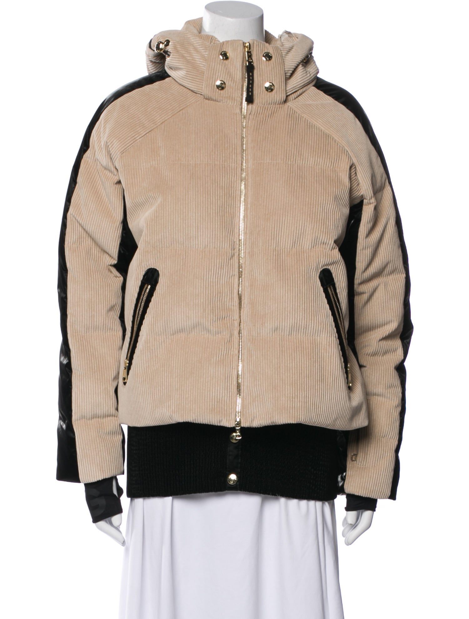 Bogner Colorblock Pattern Bomber Jacket