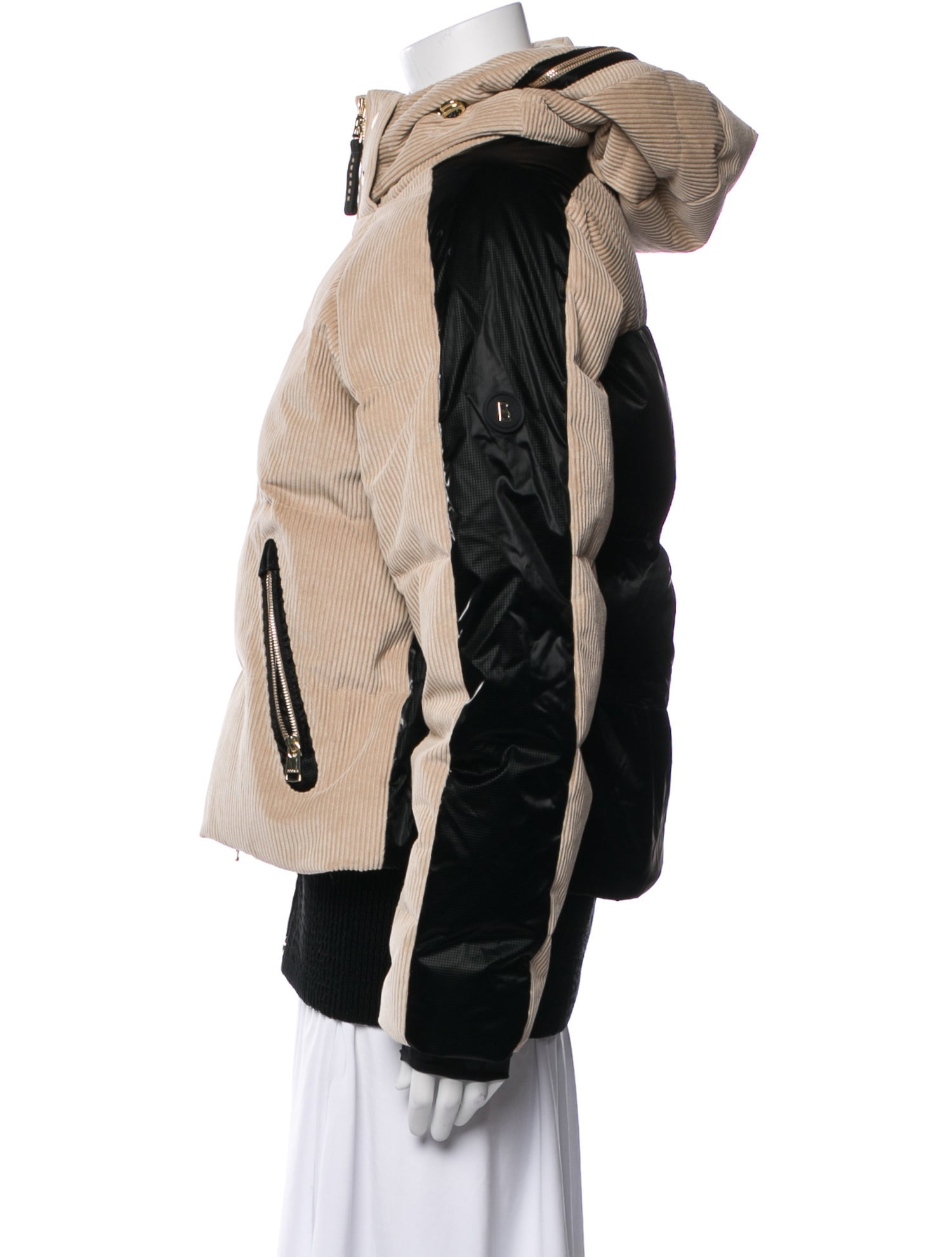 Bogner Colorblock Pattern Bomber Jacket