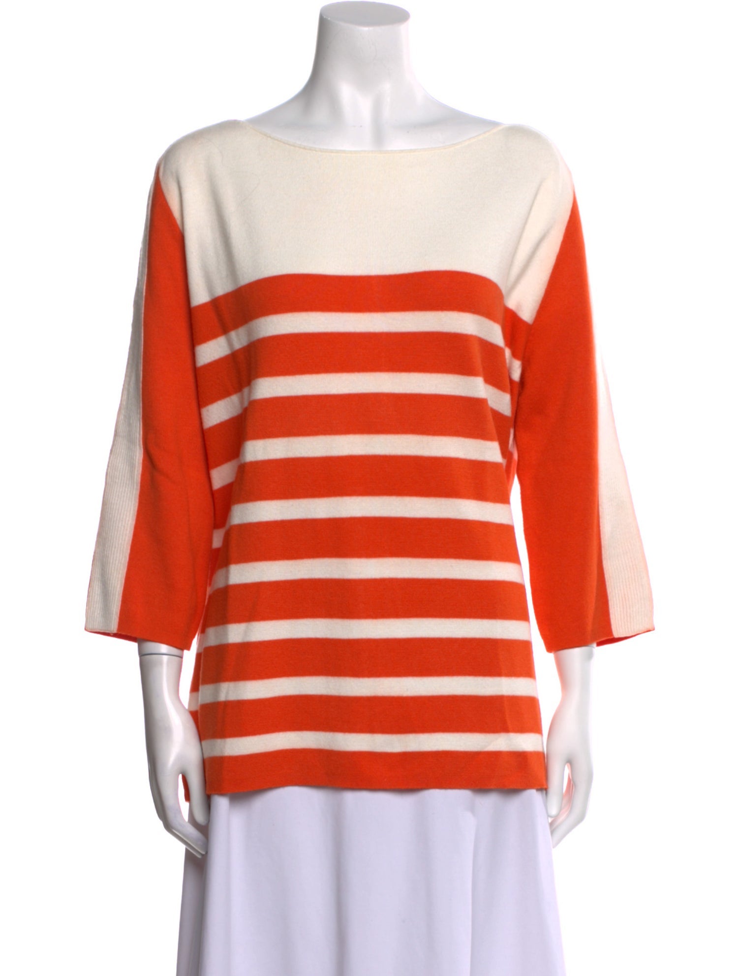 Bogner Striped Bateau Neckline Sweater