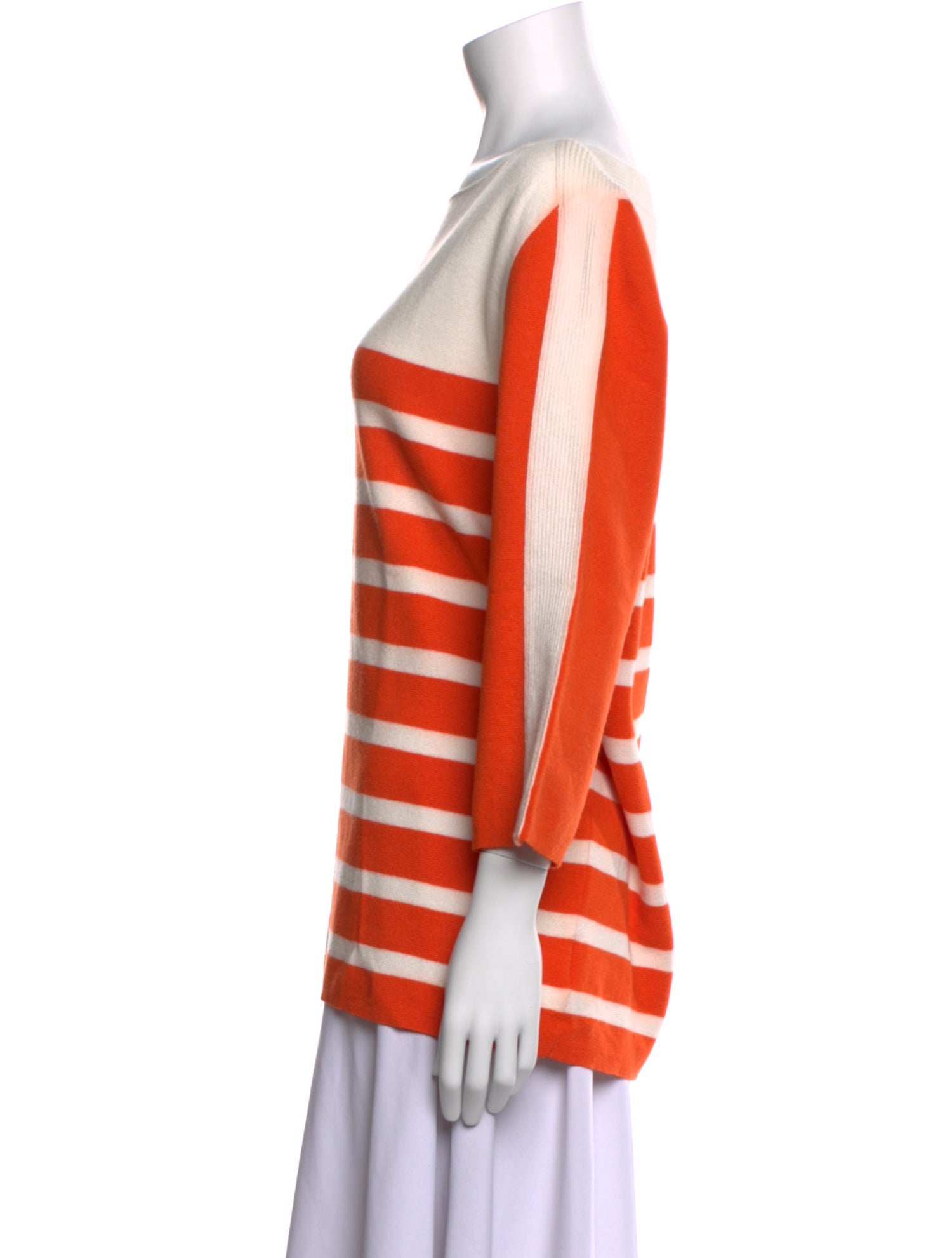 Bogner Striped Bateau Neckline Sweater