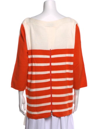 Bogner Striped Bateau Neckline Sweater