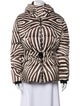 Bogner Striped Faux Fur Jacket