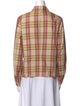 Bogner Plaid Print Long Sleeve Button-Up Top