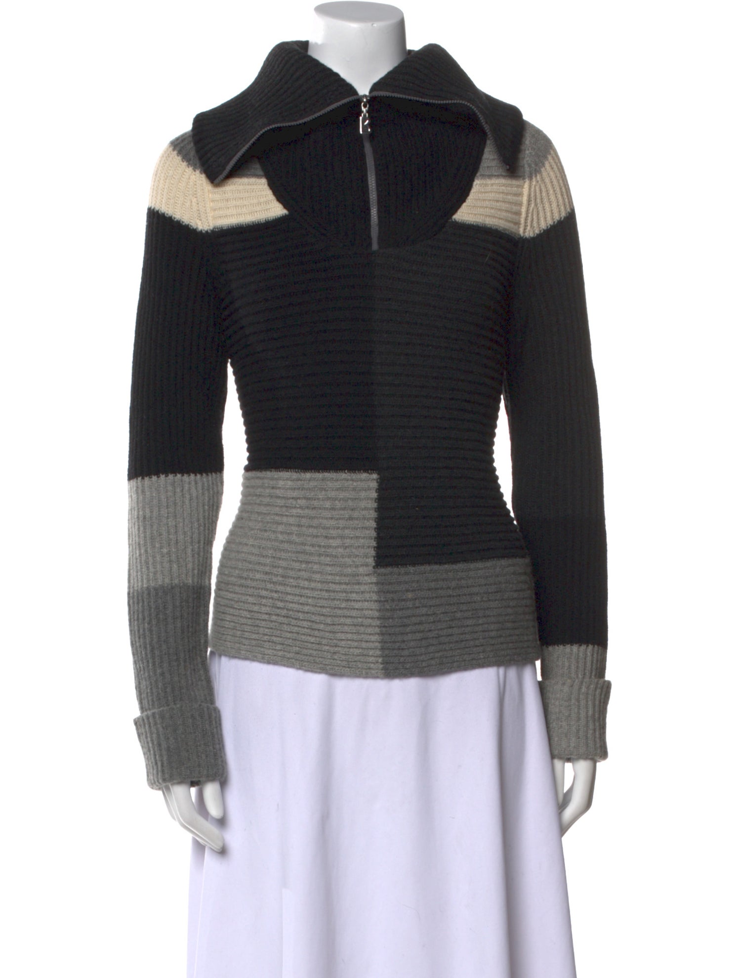 Bogner Virgin Wool Striped Sweater