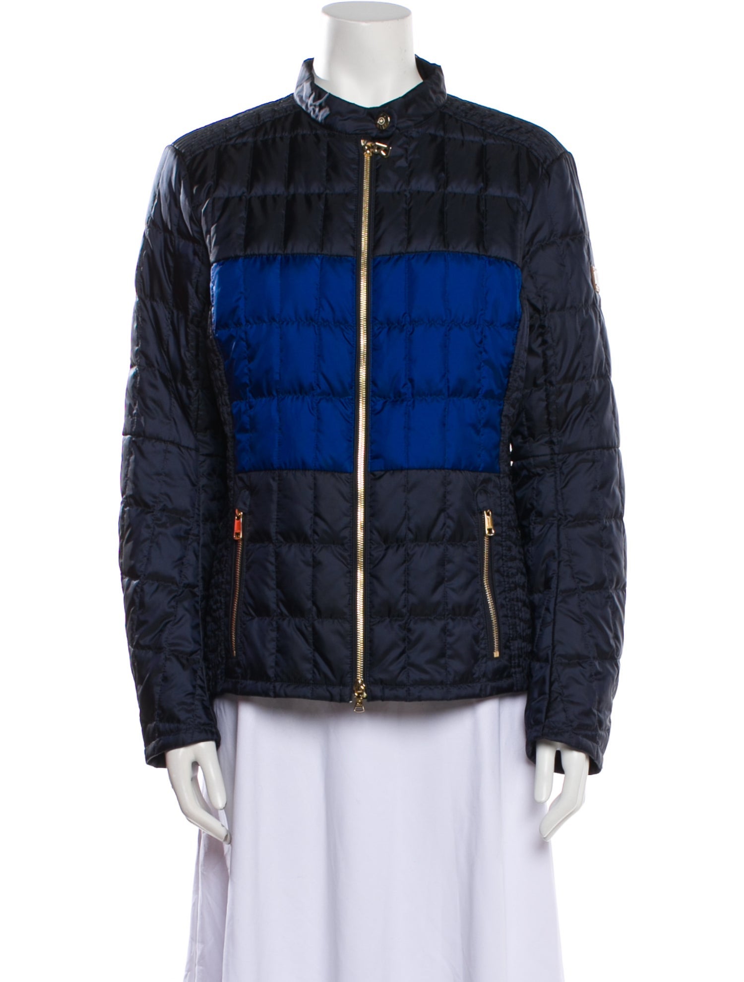 Bogner Colorblock Pattern Down Jacket