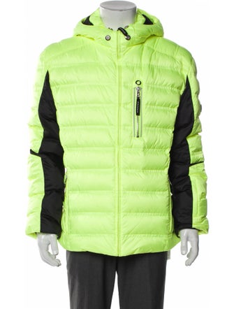 Bogner Colorblock Pattern Puffer Coat