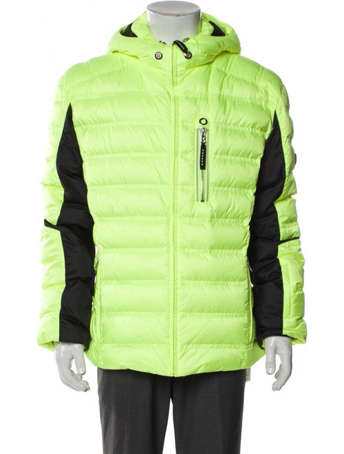 Bogner Colorblock Pattern Puffer Coat