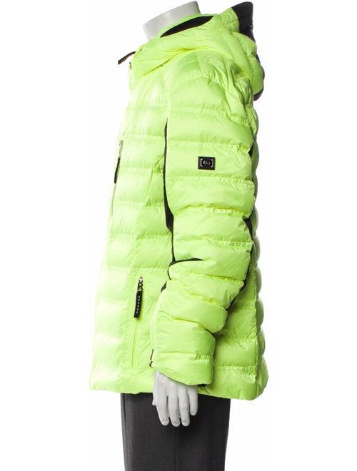 Bogner Colorblock Pattern Puffer Coat