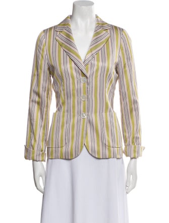 Sônia Bogner Silk Striped Blazer