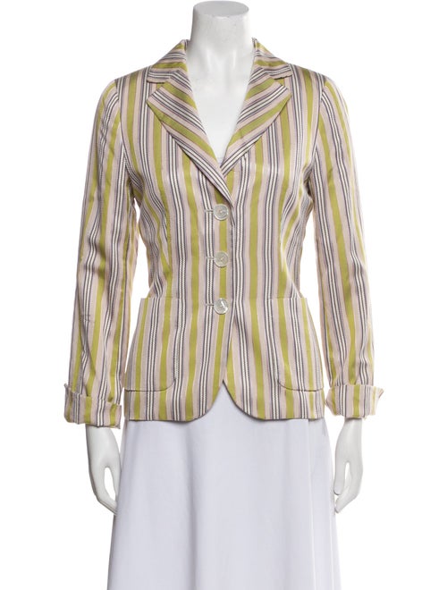 Sônia Bogner Silk Striped Blazer