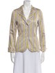 Sônia Bogner Silk Striped Blazer