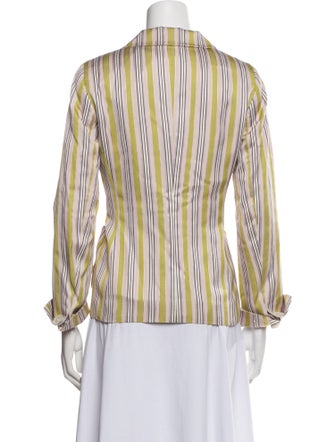 Sônia Bogner Silk Striped Blazer
