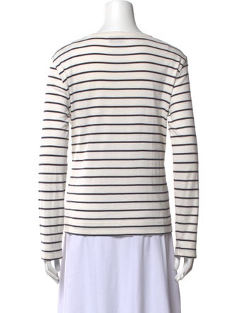 Bogner Striped V-Neck Top
