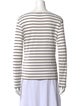 Bogner Striped V-Neck Top