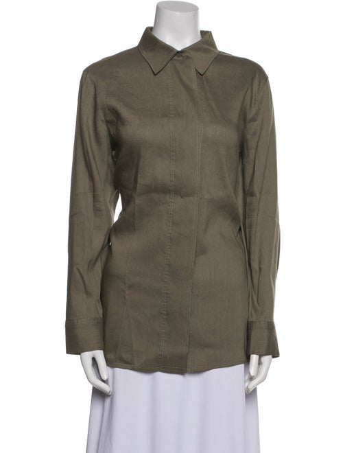 Bogner Linen Long Sleeve Button-Up Top