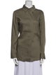 Bogner Linen Long Sleeve Button-Up Top