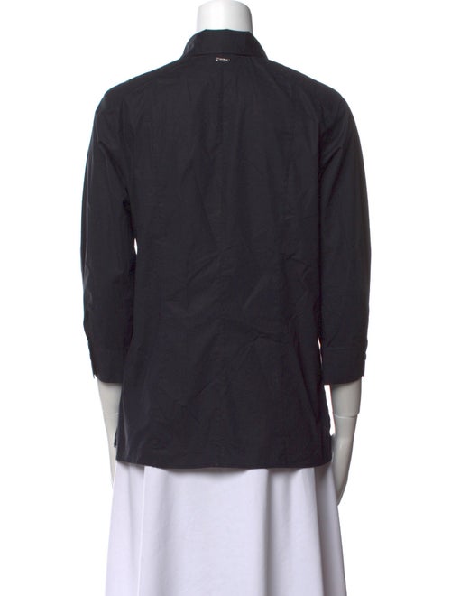 Bogner Three-Quarter Sleeve Button-Up Top