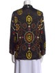 Bogner Silk Printed Button-Up Top