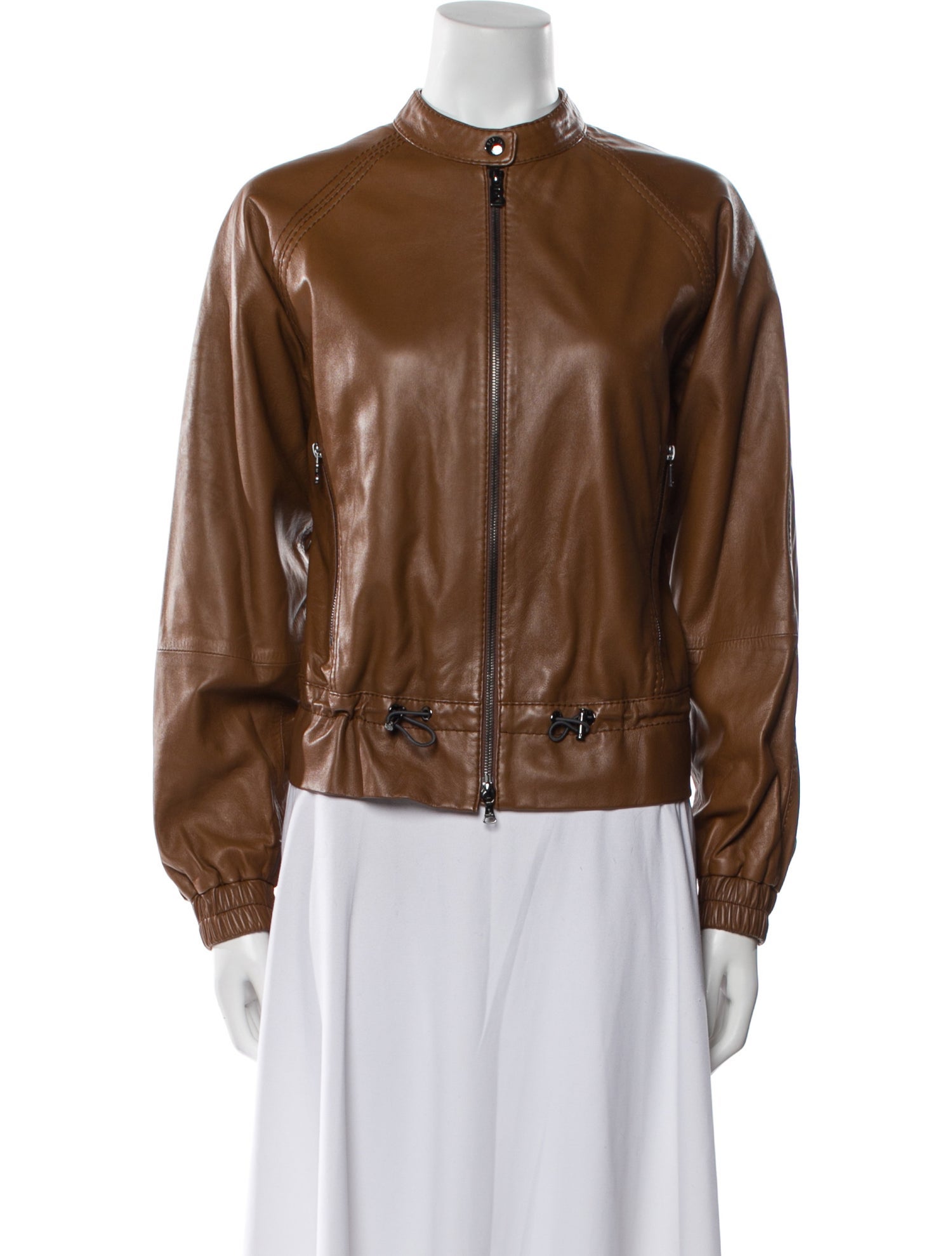 Bogner Lamb Leather Bomber Jacket w/ Tags