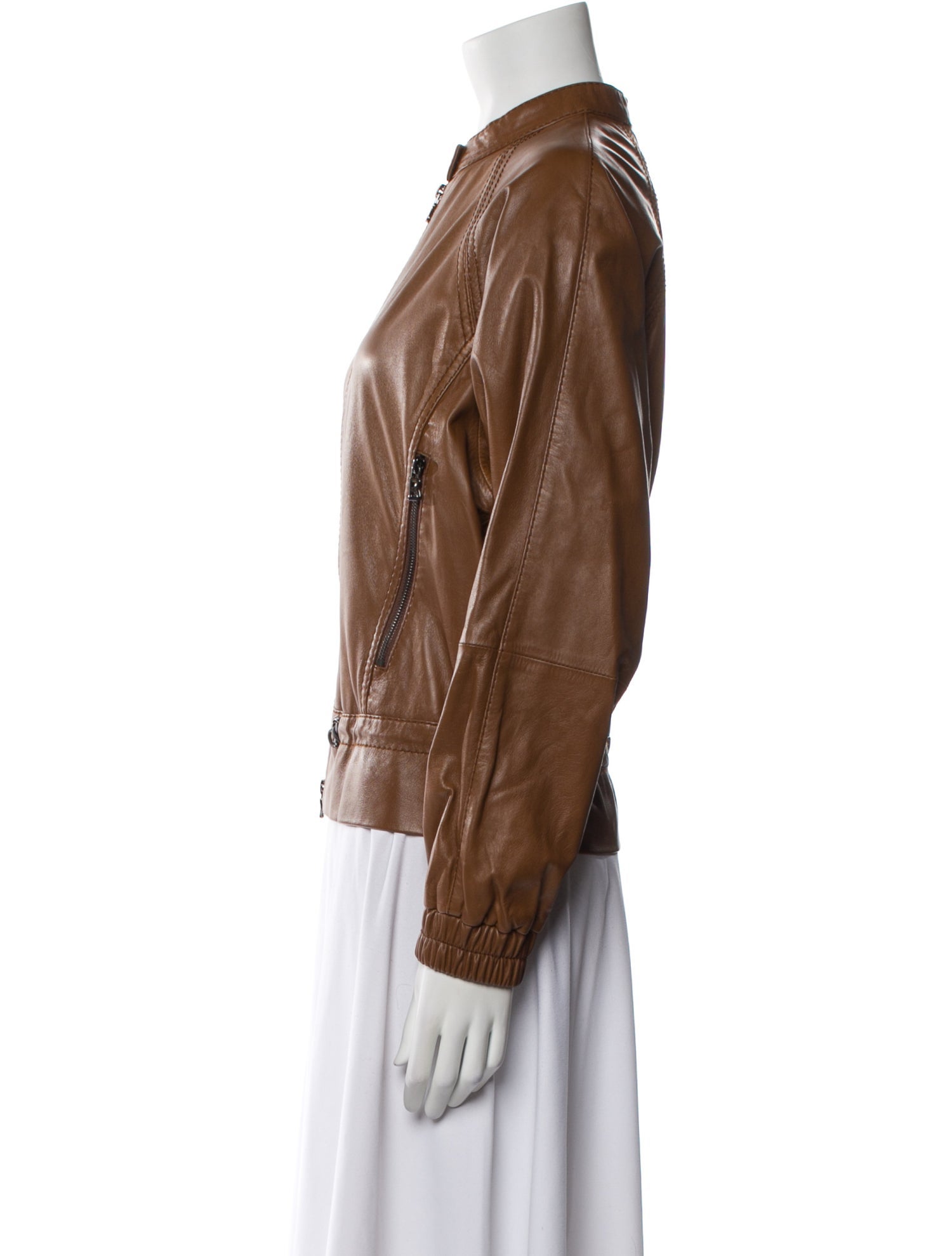 Bogner Lamb Leather Bomber Jacket w/ Tags