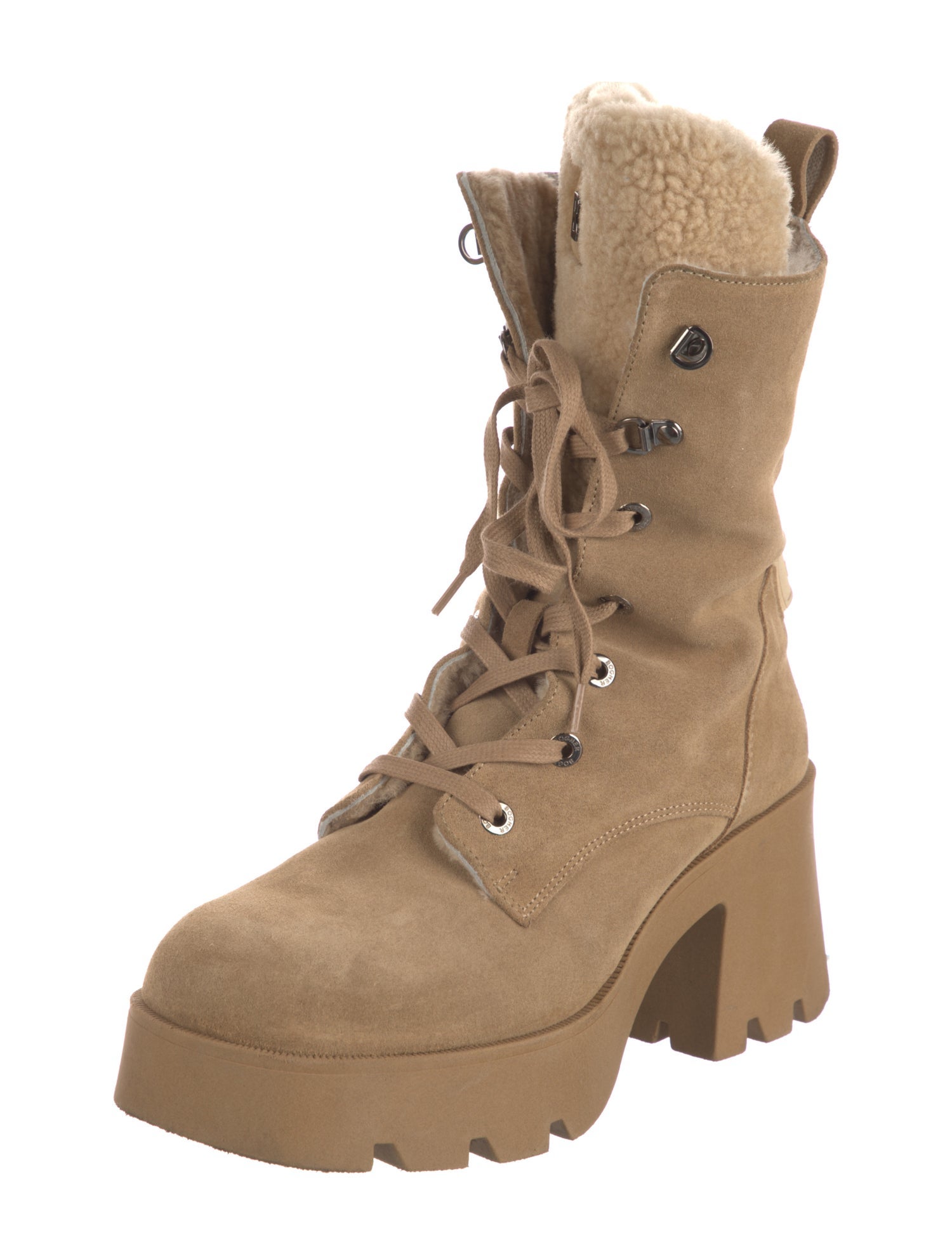 Bogner Suede Combat Boots