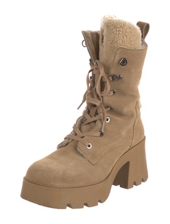 Bogner Suede Combat Boots