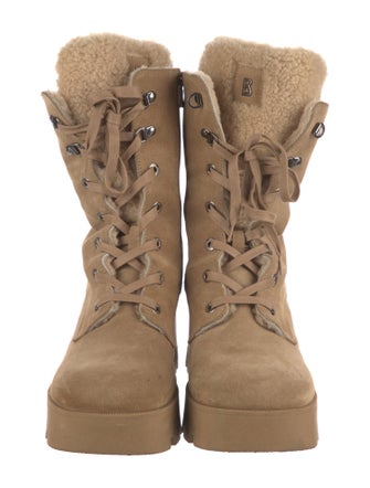 Bogner Suede Combat Boots