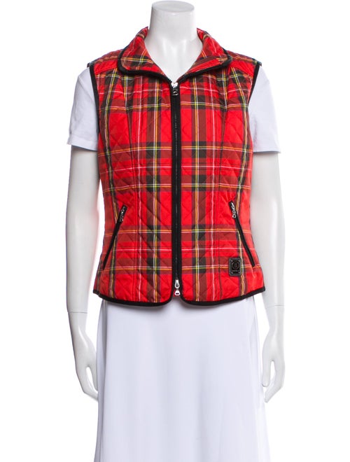 Bogner Plaid Print Vest