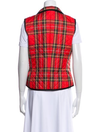 Bogner Plaid Print Vest