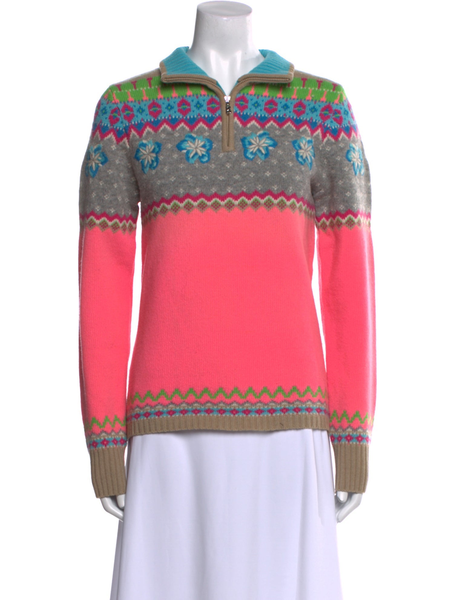 Bogner Virgin Wool Printed Sweater