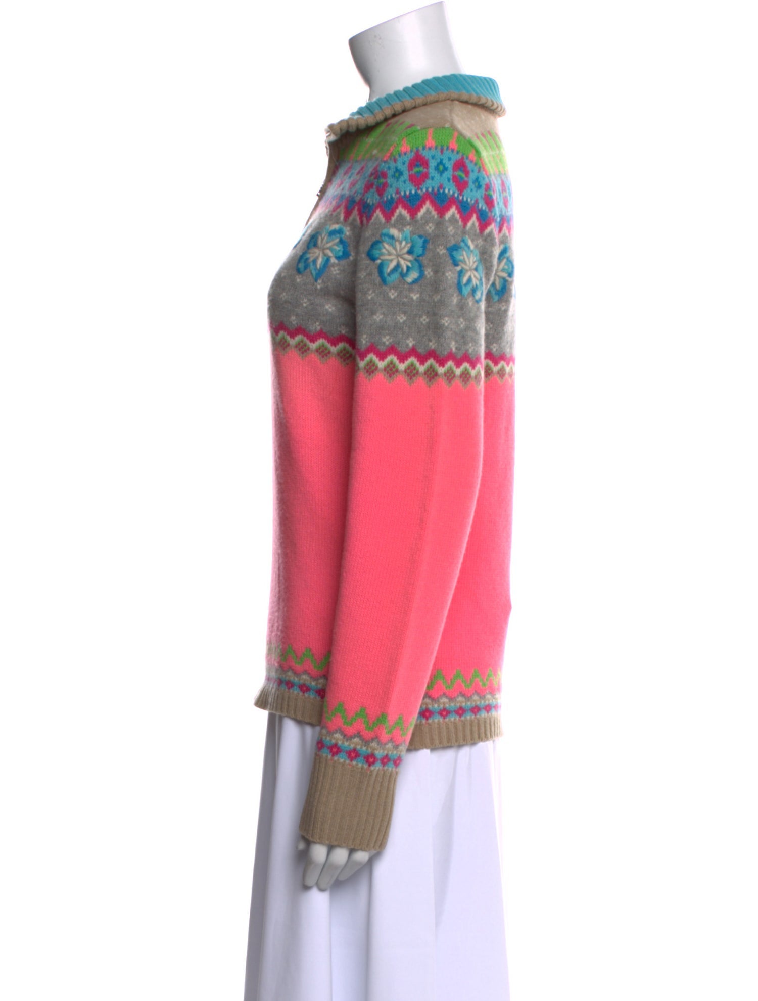 Bogner Virgin Wool Printed Sweater