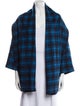 Bogner Virgin Wool Plaid Print Jacket