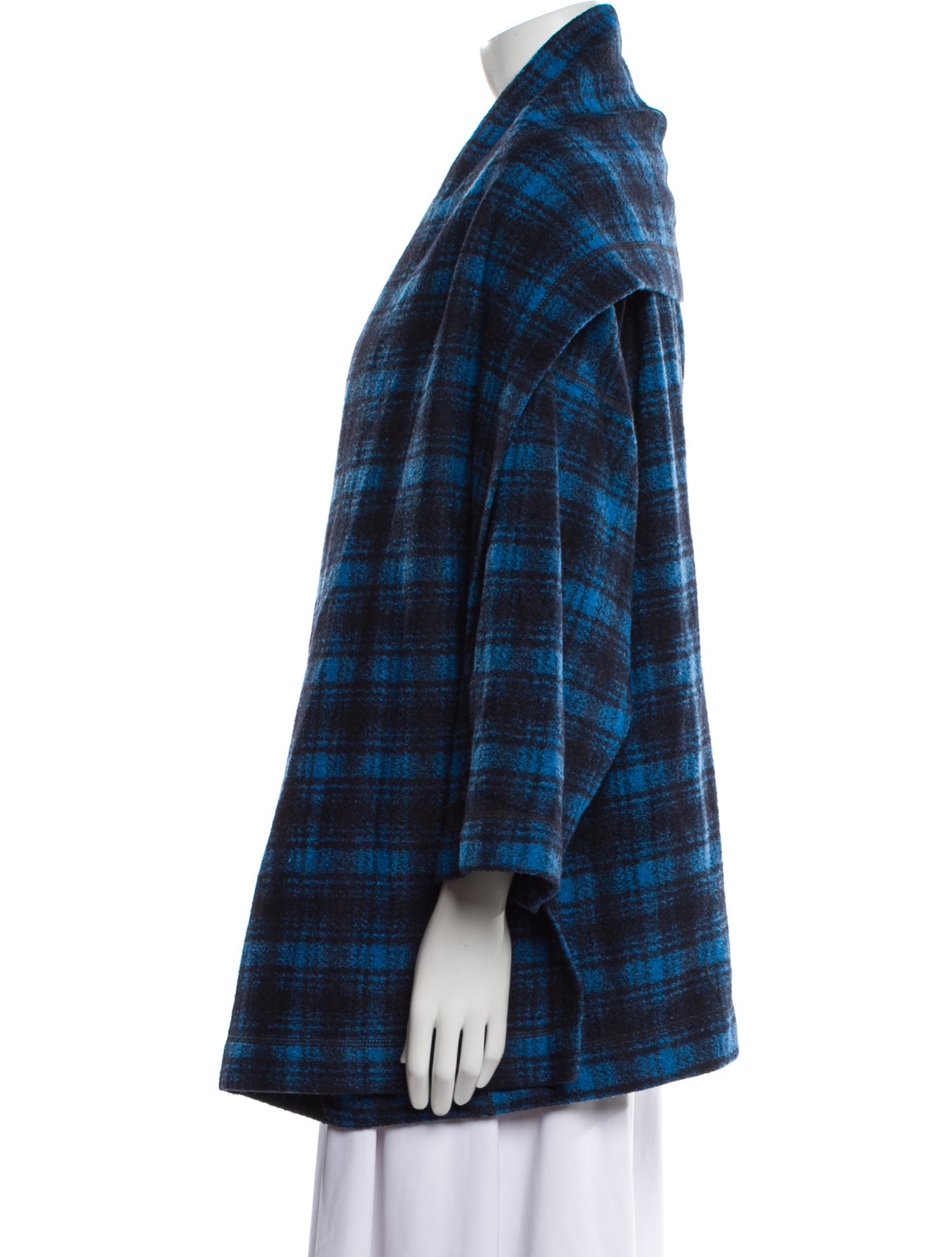 Bogner Virgin Wool Plaid Print Jacket