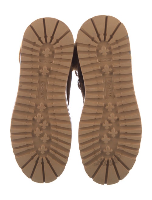 Bogner Leather Colorblock Pattern Lace-Up Boots