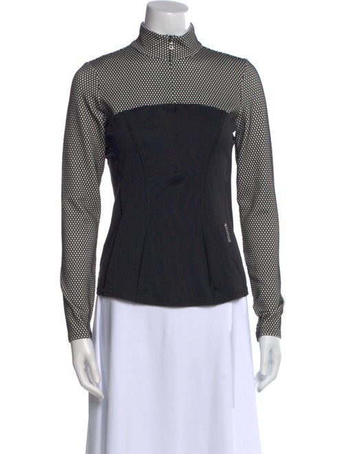 Bogner Mock Neck Long Sleeve Top