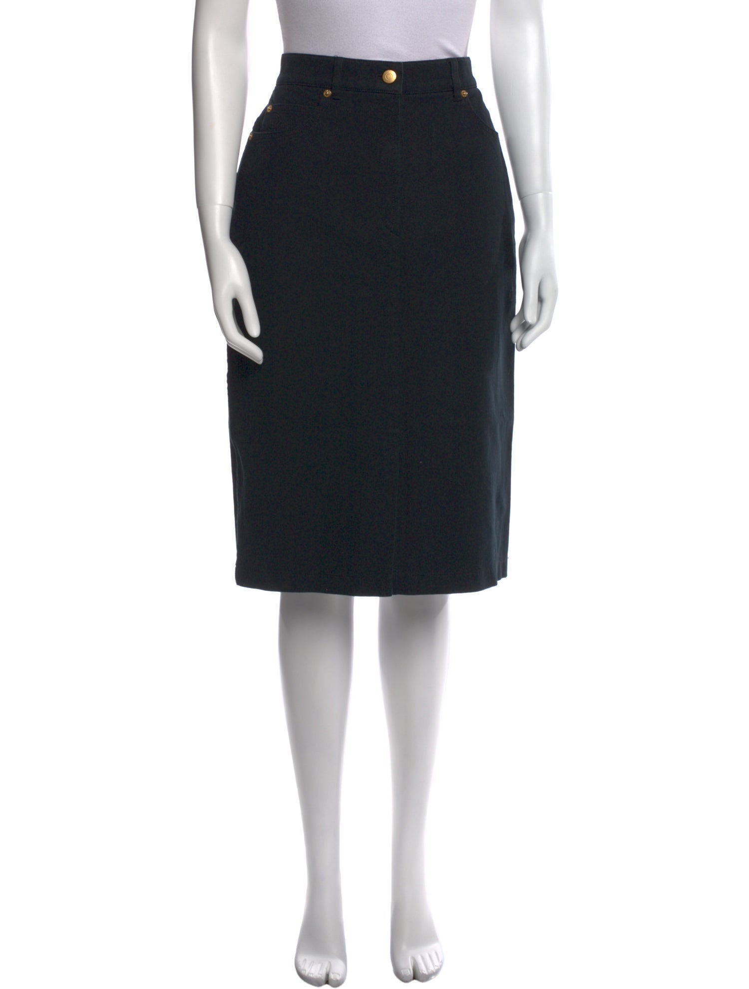 Bogner Pleated Accents Knee-Length Skirt