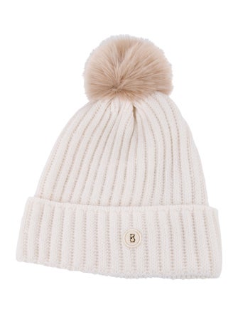 Bogner Pom Pom Ribbed Beanie