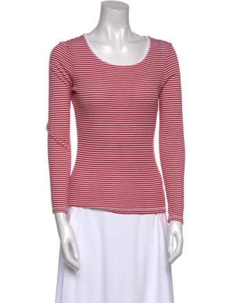 Bogner Striped Scoop Neck Top