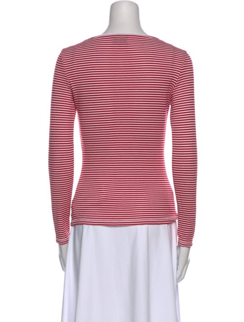 Bogner Striped Scoop Neck Top