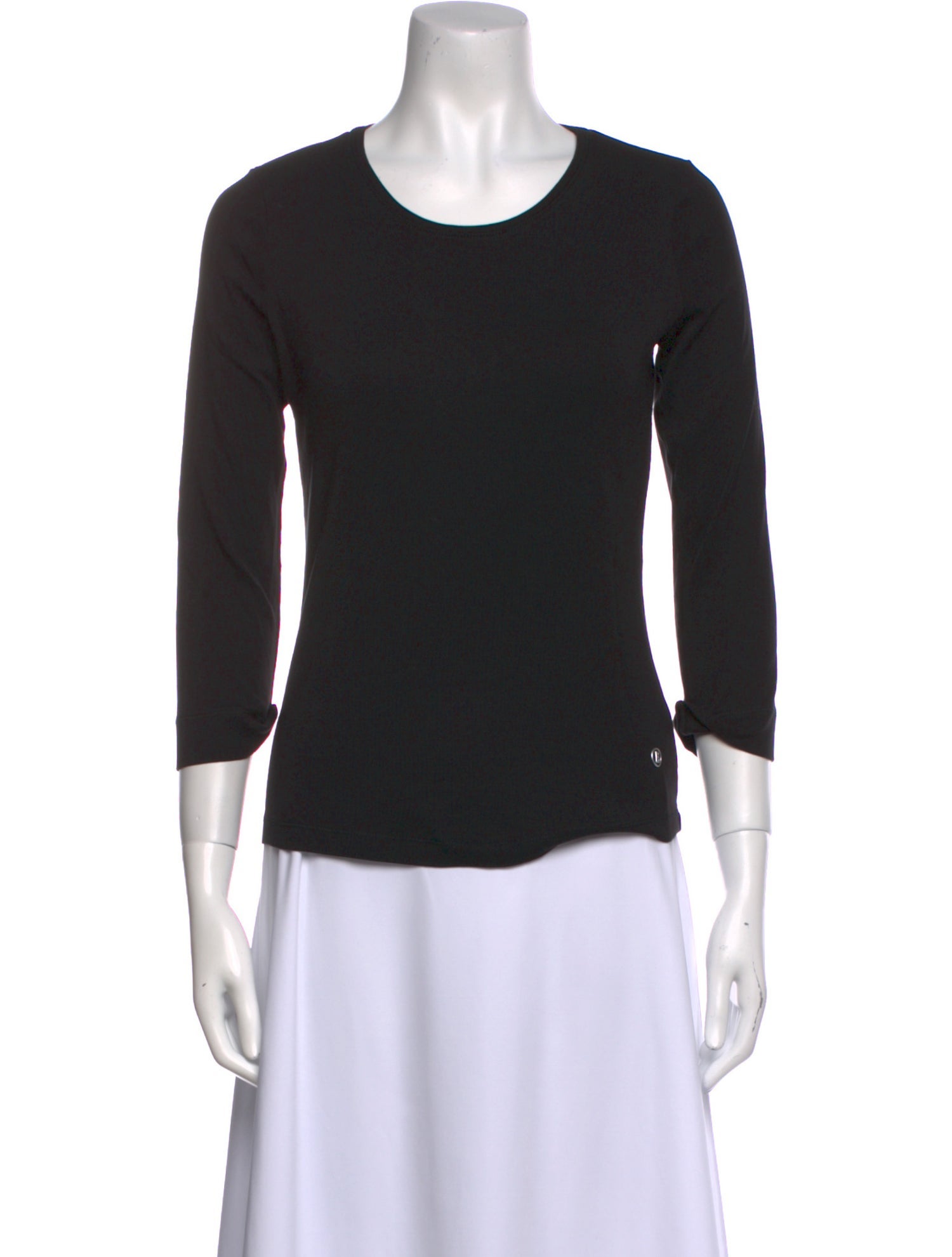 Bogner Scoop Neck Three-Quarter Sleeve Top