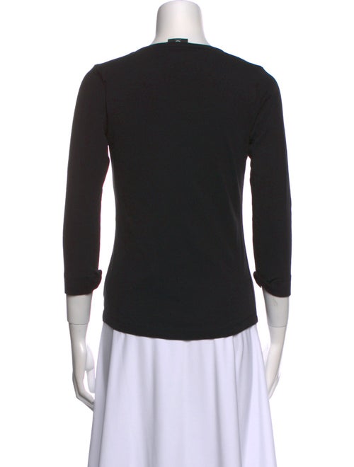 Bogner Scoop Neck Three-Quarter Sleeve Top