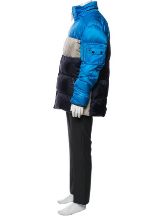 Bogner Colorblock Pattern Puffer Coat