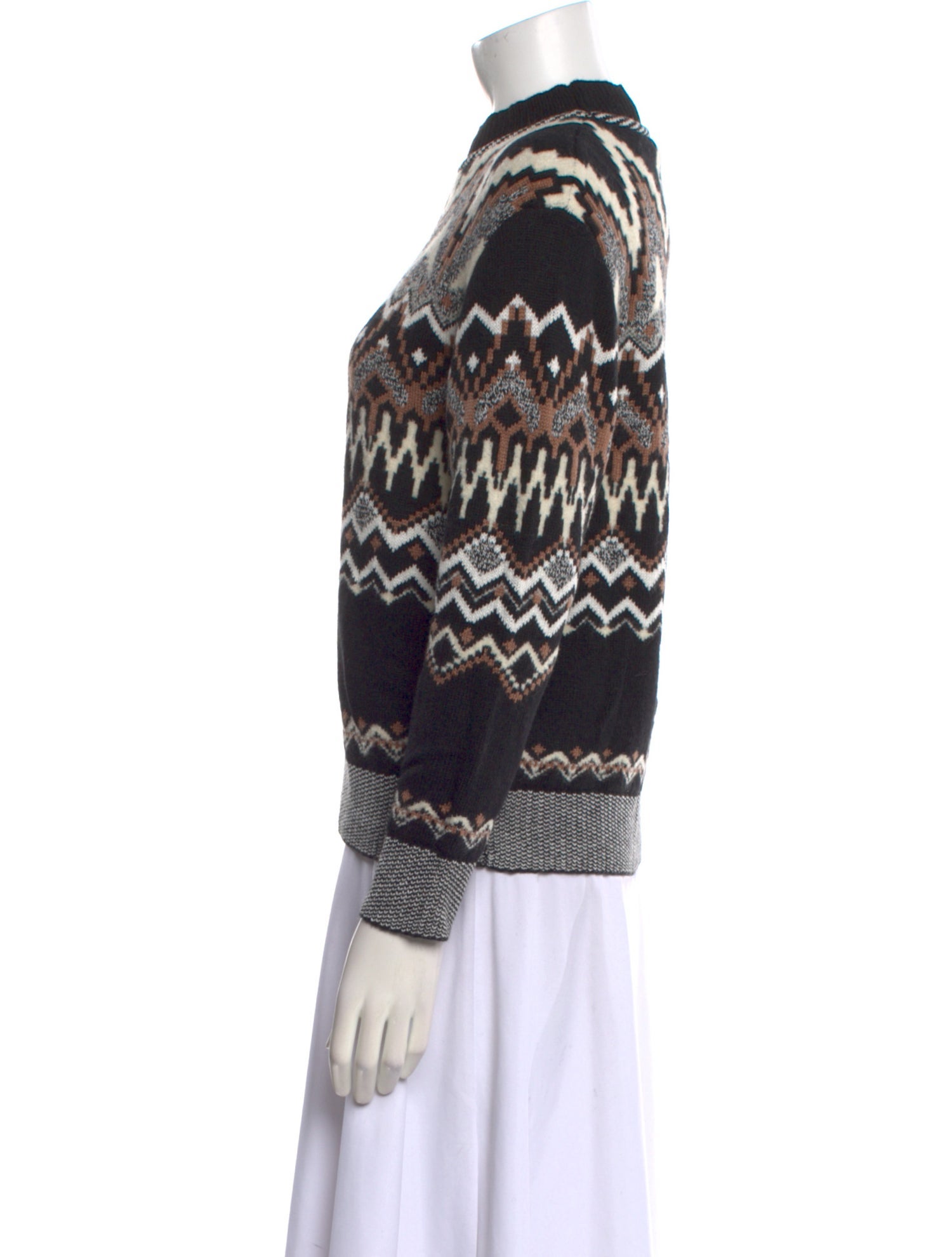 Bogner Printed Mock Neck Sweater w/ Tags