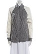 Bogner Colorblock Pattern Mock Neck Sweater